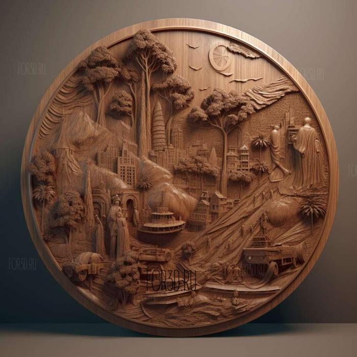 Hollywood TV series 1 stl model for CNC