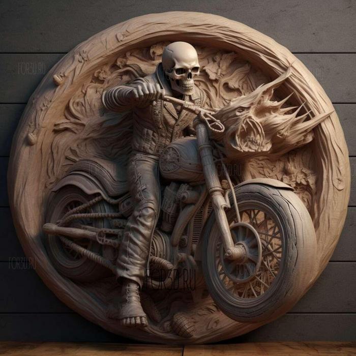 Ghost Rider movie 1 stl model for CNC