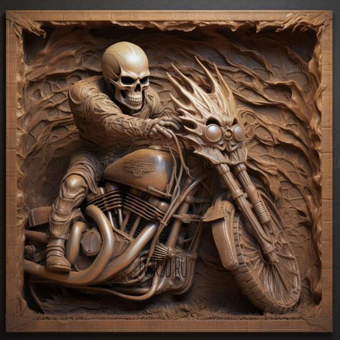 Ghost Rider movie 3 stl model for CNC