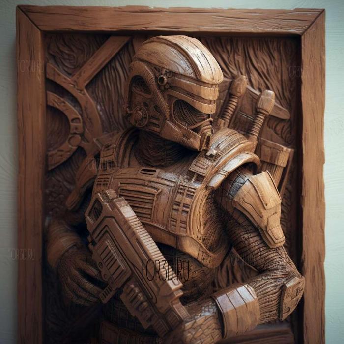 Isaac Clarke from Dead Space 2 stl model for CNC