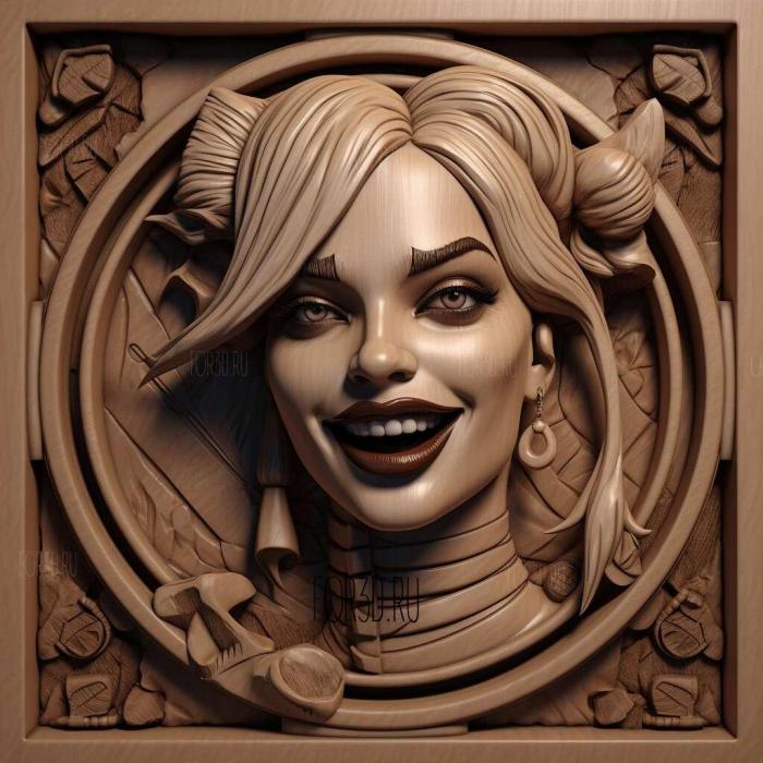 Harley Quinn TV series 1 stl model for CNC