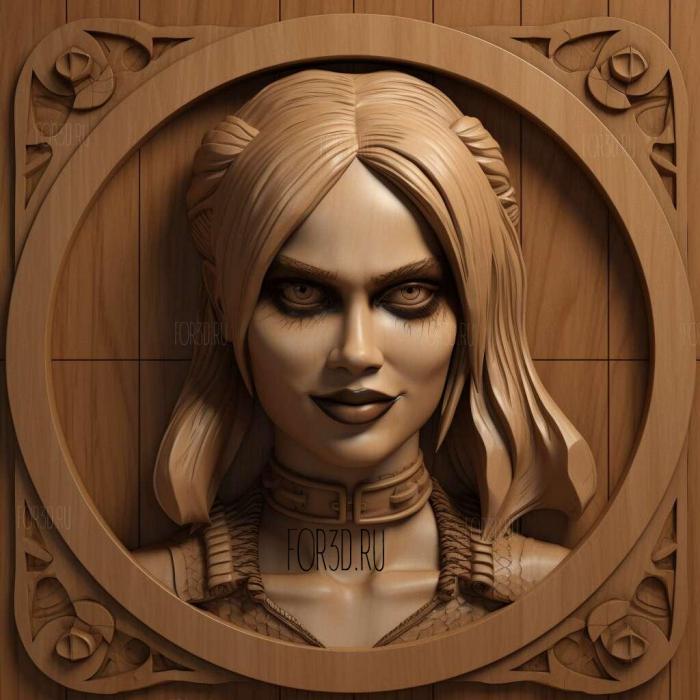 Harley Quinn TV series 2 stl model for CNC