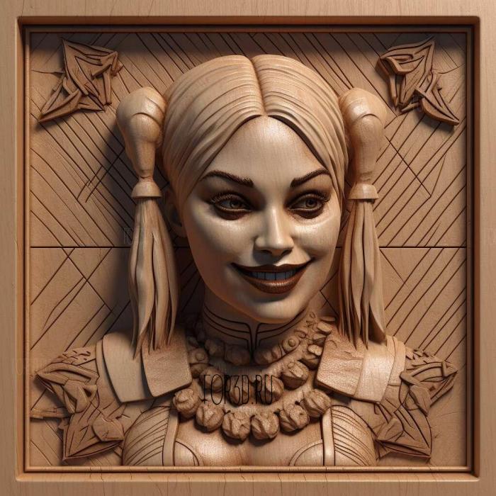 Harley Quinn TV series 3 stl model for CNC