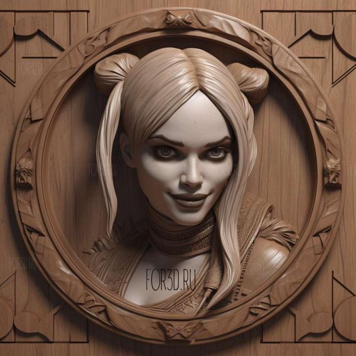 Harley Quinn TV series 4 stl model for CNC