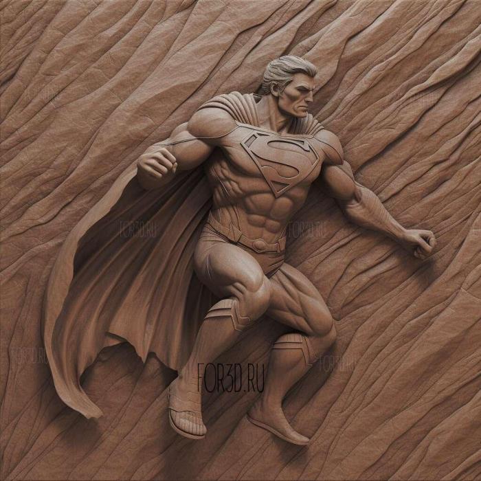 Superman great tors 2 stl model for CNC