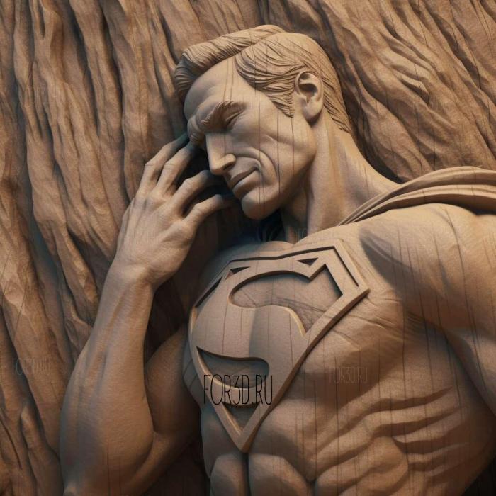Superman great tors 3 stl model for CNC