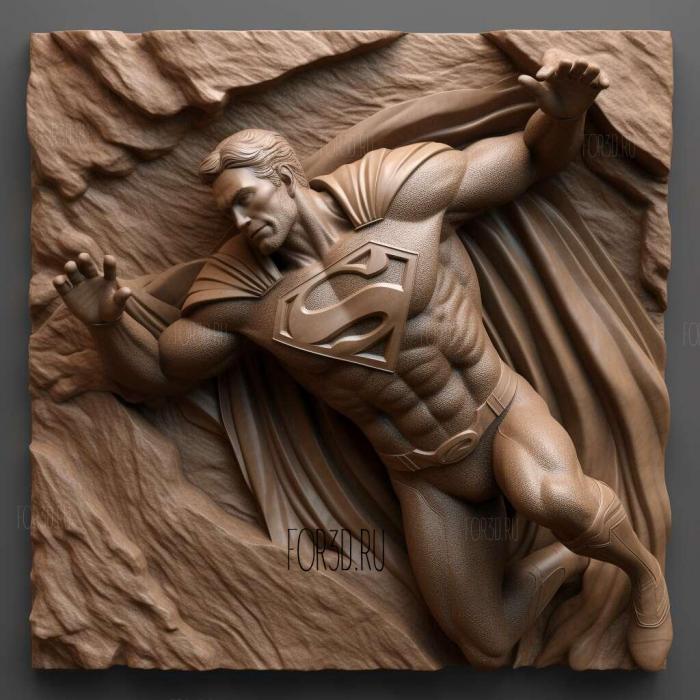 Superman great tors 4 stl model for CNC