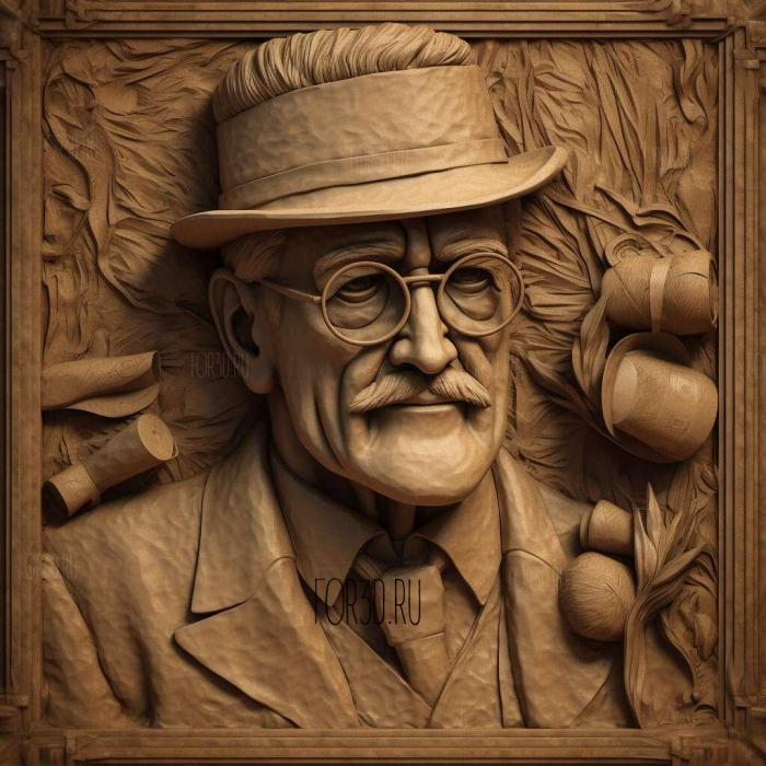stl Ulysses James Joyce 1922 1 stl model for CNC