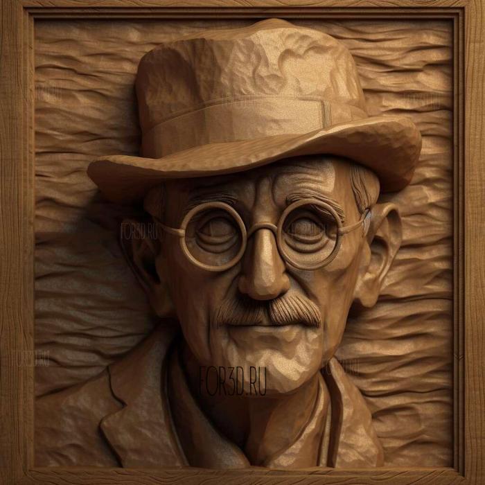 stl Ulysses James Joyce 1922 3 stl model for CNC