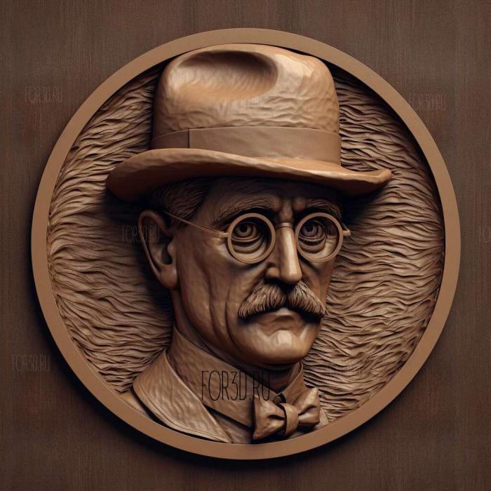 stl Ulysses James Joyce 1922 4 stl model for CNC