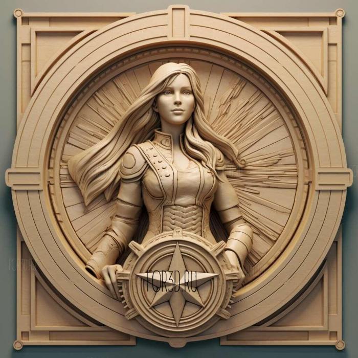 stl Stargirl TV series 1 stl model for CNC