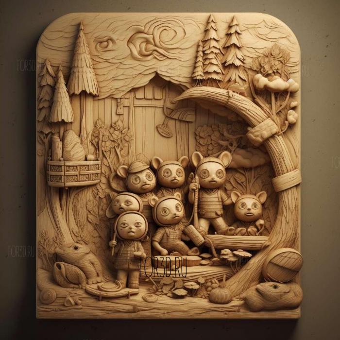 stl Summer Camp Island series 4 stl model for CNC