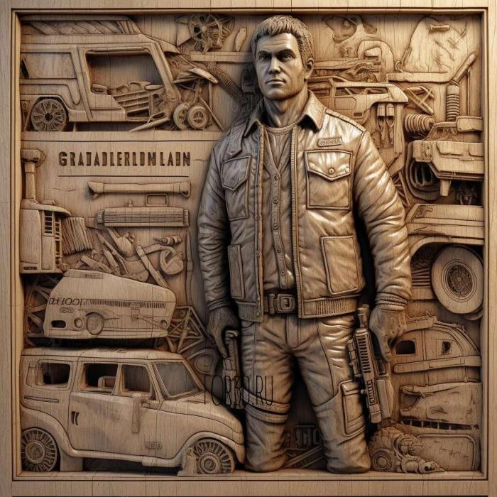 Grand Theft Auto movie 4 stl model for CNC