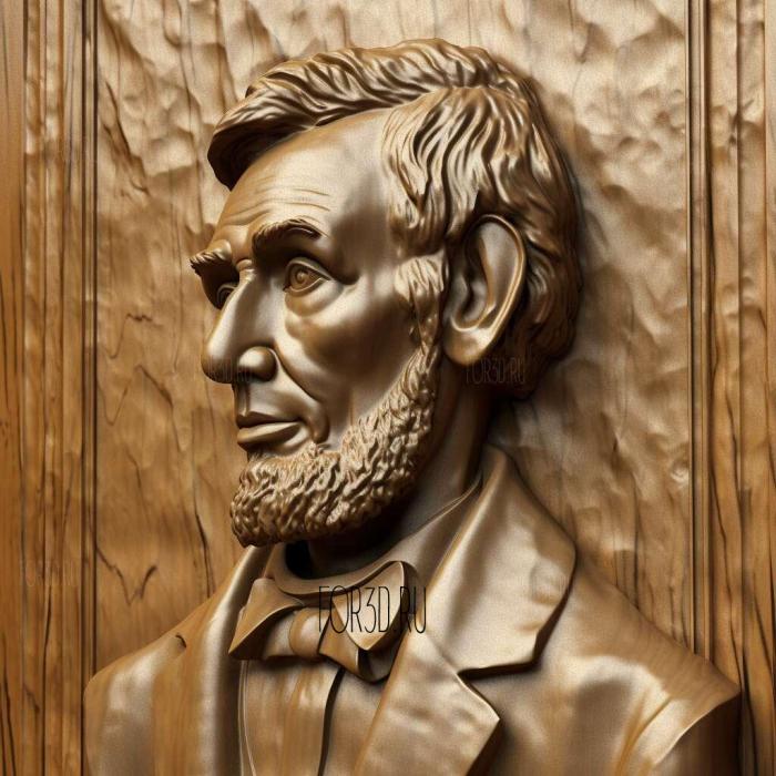 Lincoln in the United States 1 stl model for CNC