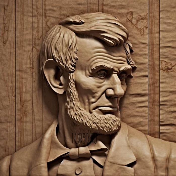 Lincoln in the United States 2 stl model for CNC