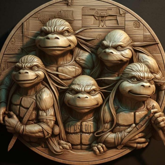 stl Teenage Mutant Ninja Turtles III movie 3 stl model for CNC