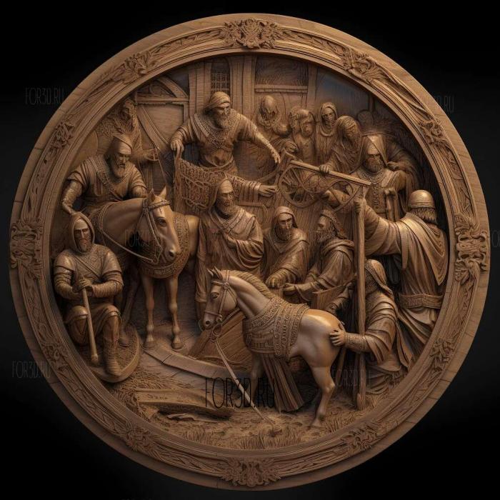 Kingdom of Heaven movie 3 stl model for CNC