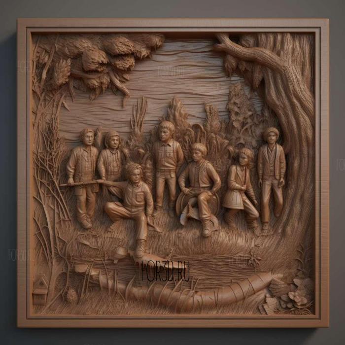 Stranger Things 3 The 1 stl model for CNC