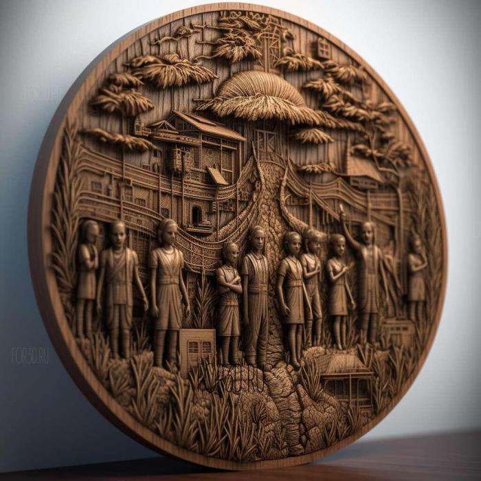 Stranger Things 3 The 2 stl model for CNC
