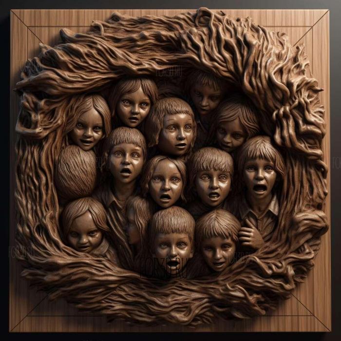 Stranger Things 3 The 3 stl model for CNC
