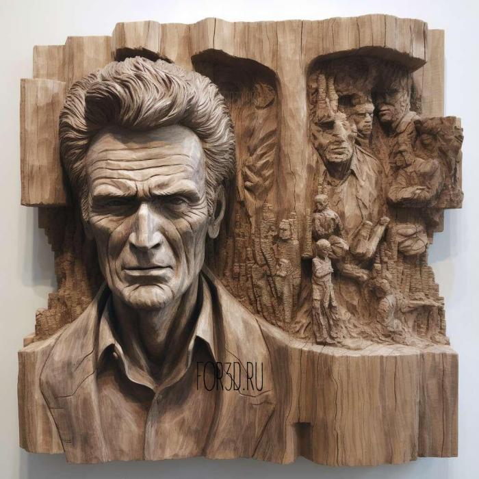 Harry Callahan Dirty HarryClint Eastwood 1 stl model for CNC