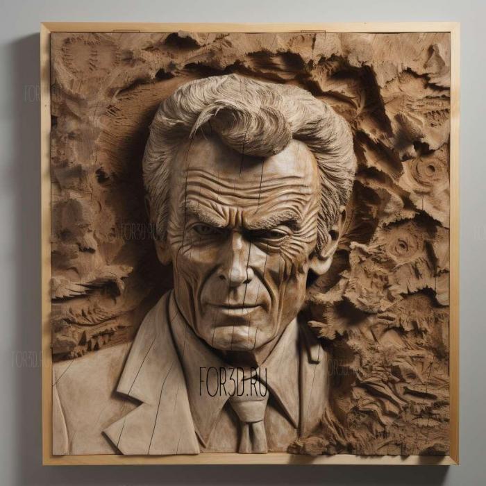 Harry Callahan Dirty HarryClint Eastwood 3 3d stl модель для ЧПУ