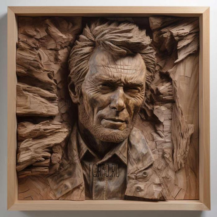 Harry Callahan Dirty HarryClint Eastwood 4 stl model for CNC