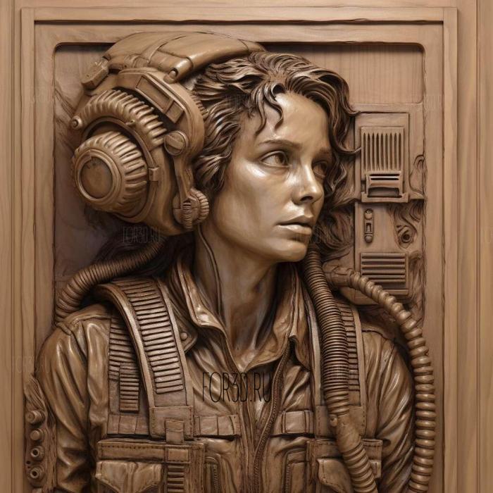 Ellen Ripley ure 1 stl model for CNC