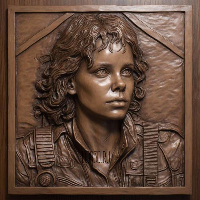 Ellen Ripley ure 3 stl model for CNC