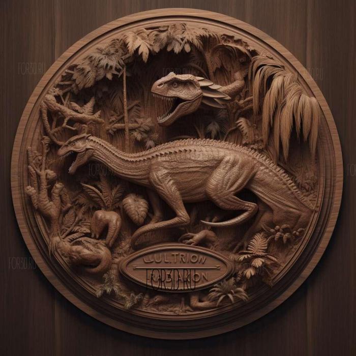 Jurassic World Fallen Kingdom movie 2 stl model for CNC