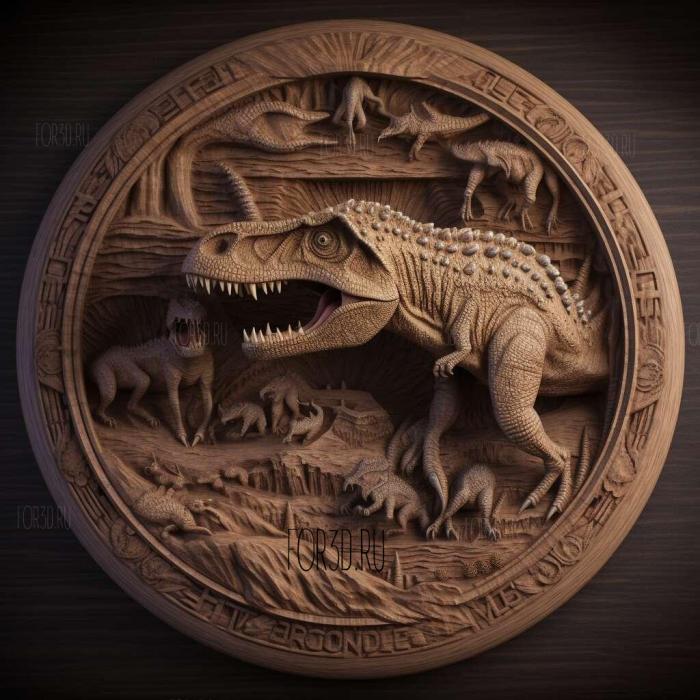 Jurassic World Fallen Kingdom movie 3 stl model for CNC