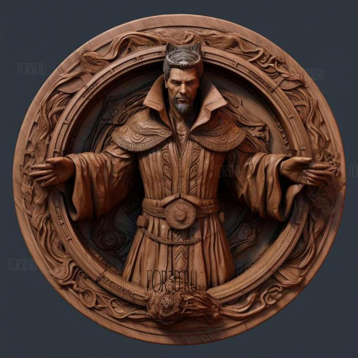 st Doctor Strange 2 stl model for CNC