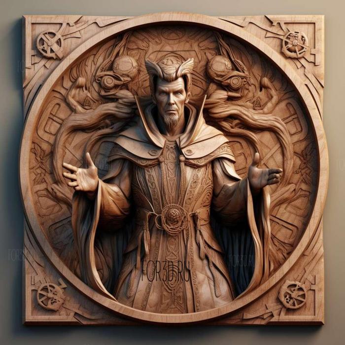 st Doctor Strange 3 stl model for CNC