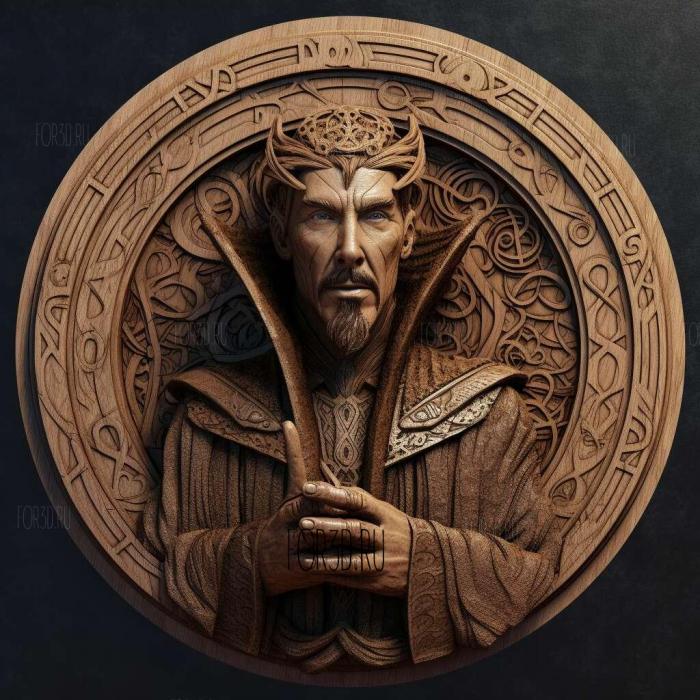 st Doctor Strange 4 stl model for CNC