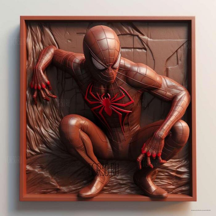 Marvels Spider Man Miles Morales 1 stl model for CNC