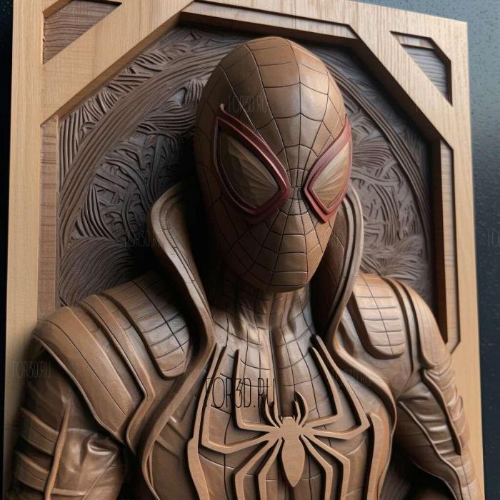 Marvels Spider Man Miles Morales 2 stl model for CNC