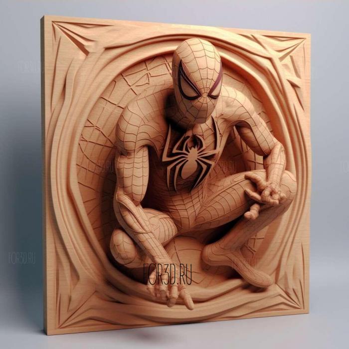 Marvels Spider Man Miles Morales 4 stl model for CNC