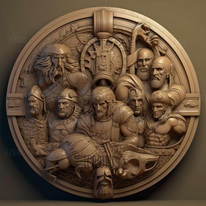 Jason and the Argonauts TV series 4 stl model for CNC