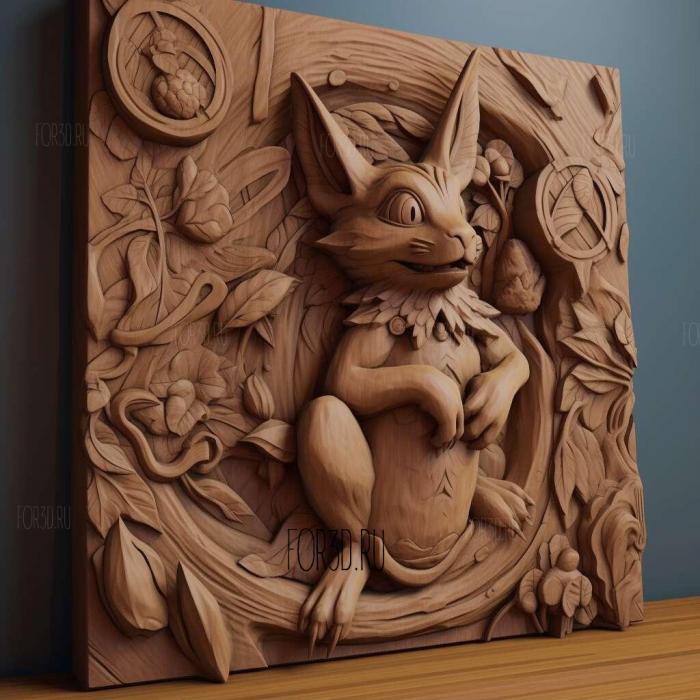 Teryermon from Digimon Tamers 3 stl model for CNC