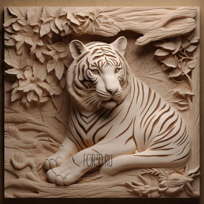 Master Tigress FROM Panda Kung Fu 4 stl model for CNC