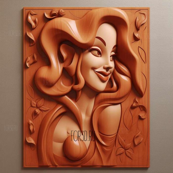 st Jessica Rabbit Who Framed Roger Rabbit 1 3d stl модель для ЧПУ