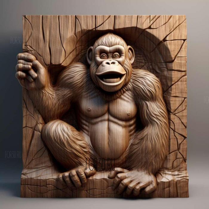Donkey Kong from Donkey Kong 4 3d stl модель для ЧПУ