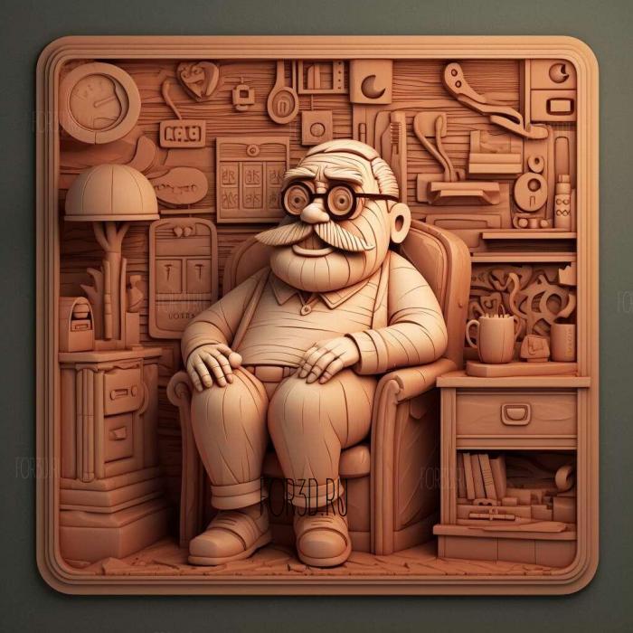 stl Uncle Grandpa TV series 1 stl model for CNC