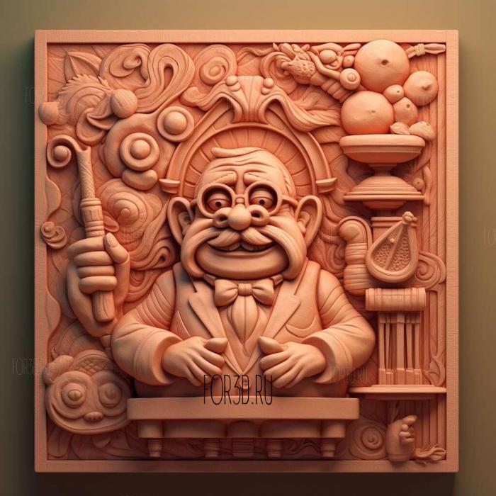 stl Uncle Grandpa TV series 2 stl model for CNC