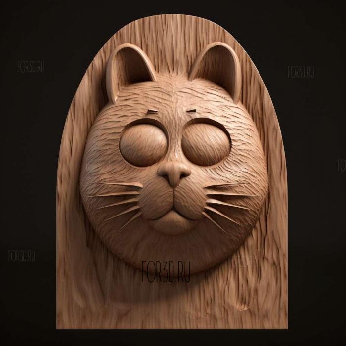 Leopold Butters Stotch South Park cat 1 stl model for CNC