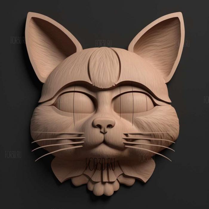 Leopold Butters Stotch South Park cat 2 stl model for CNC