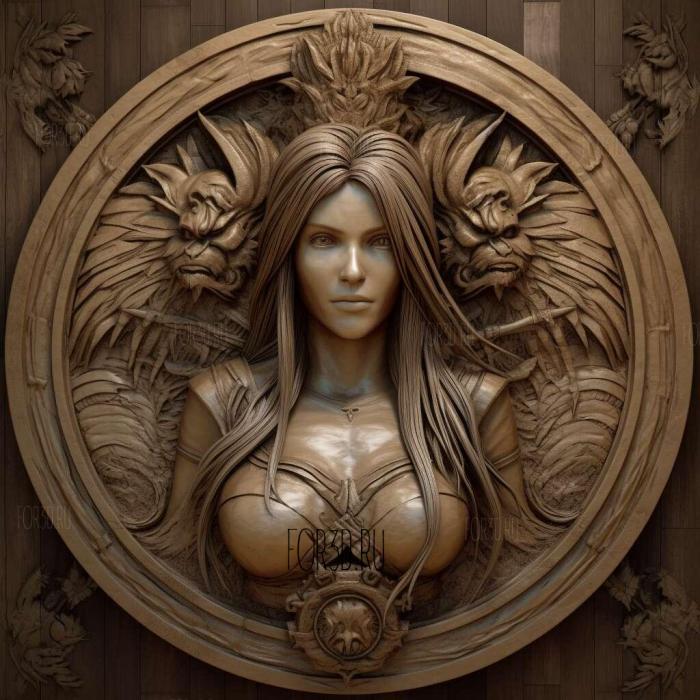 stl Tifa Lockhart Final Fantasy VII Advent Children 1 stl model for CNC