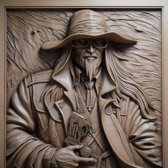 Alucard FROM the antihero of the manga Hellsing 1 stl model for CNC