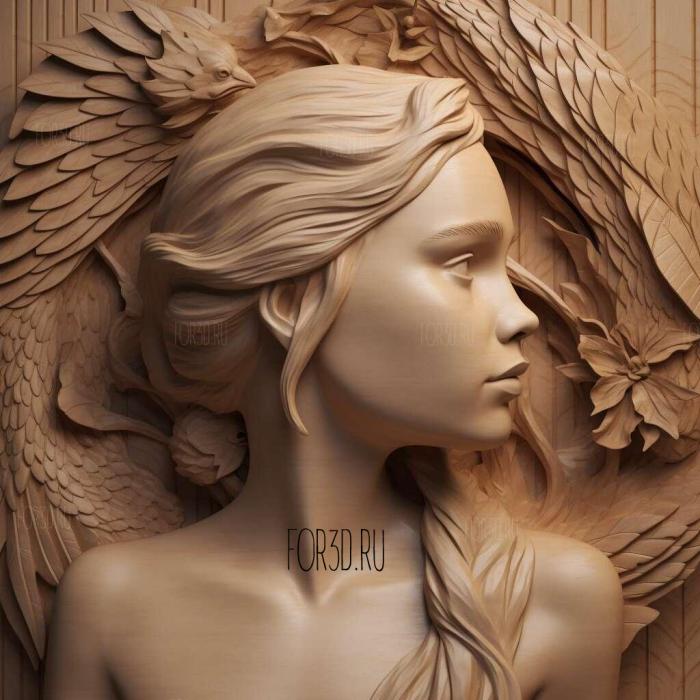 Daenerys Targaryen from game of thrones 1 3d stl модель для ЧПУ