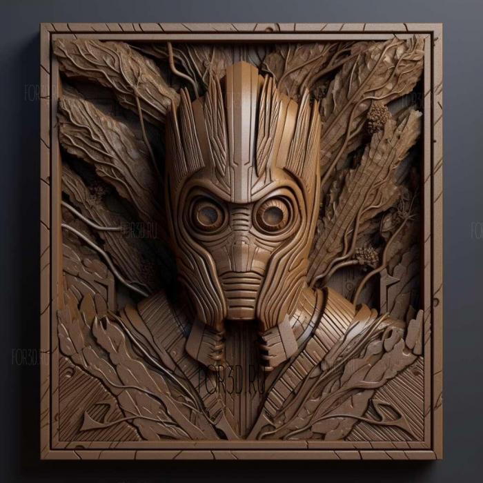 Guardians of the Galaxy 2 stl model for CNC
